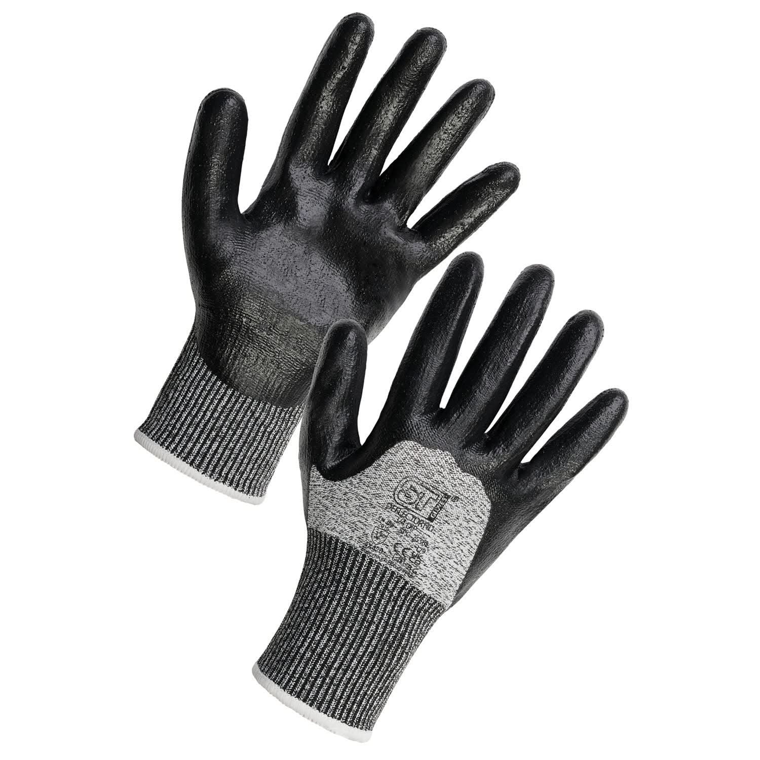 Supertouch Deflector ND 3/4 Dip Cut Resistant Gloves - G112 - Grey - Customisable General Handling