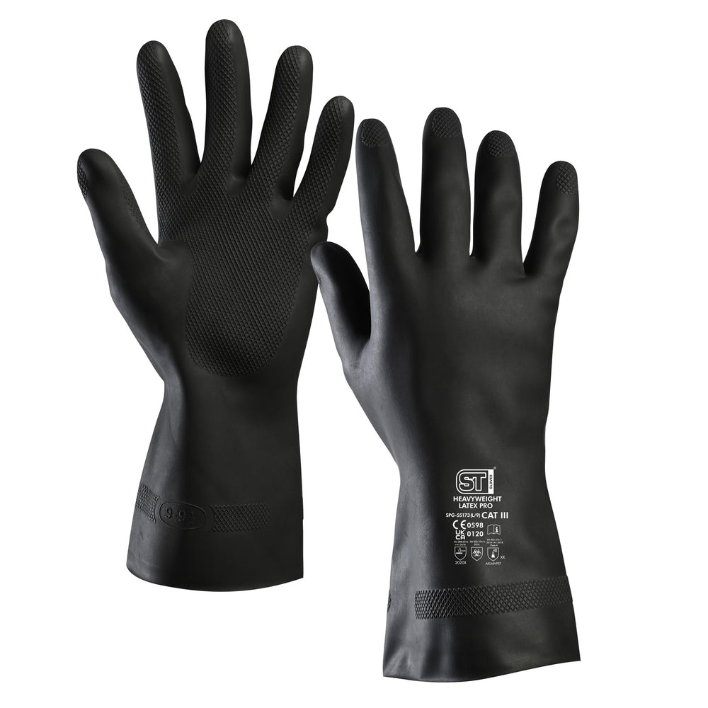 Heavyweight Latex Pro Chemical Gloves  G115 - G115, SPG-55171-5