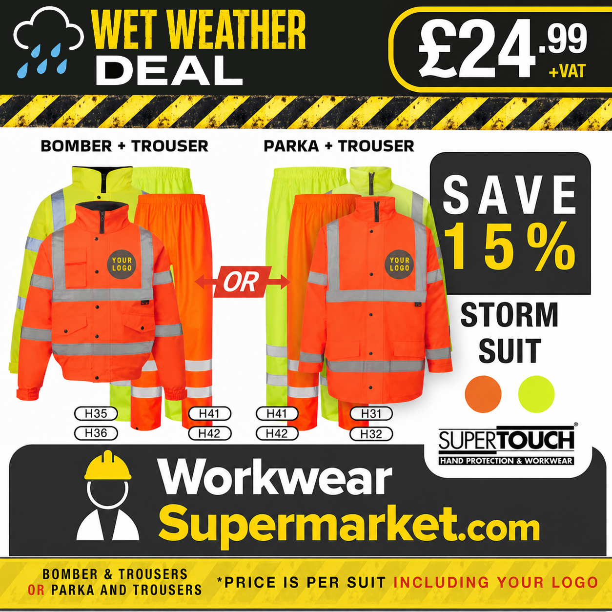 Supertouch Hi-Vis Storm Bundle - - Customisable Bundle
