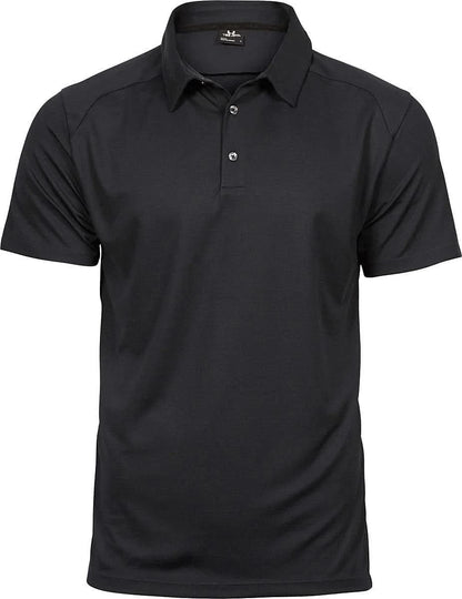 Mens Luxury Sport Polo Shirt TJ7224 - Black - Customisable Polo Shirts