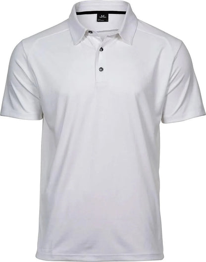 Mens Luxury Sport Polo Shirt TJ7224 - White - Customisable Polo Shirts