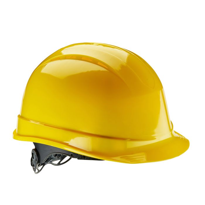 Supertouch - Industrial Safety Helmet with Wheel Ratchet - HBG2 - Yellow One size - Customisable Head Protection